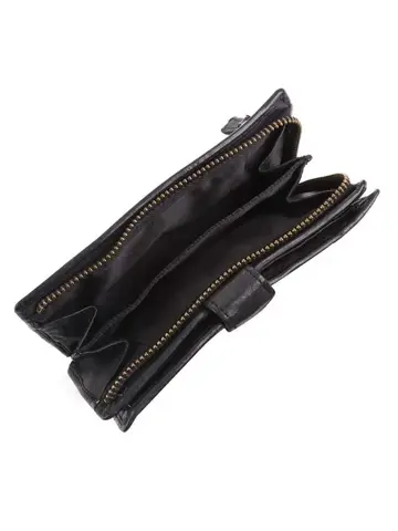 Sanne - Portemonnee - Leer - Overslag - Studs