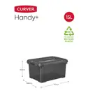 Curver Handy+ Opbergbox - 4 stuks van 15L