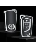 TPU Sleutelhoesje voor Toyota zwart C3