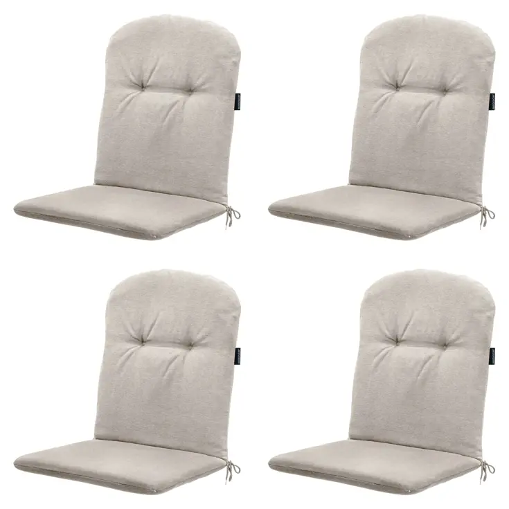 Panama - Kuipstoelkussen Hoge rug - Set van 4
