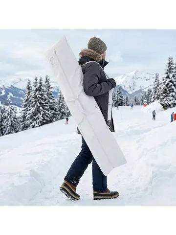 Waterafstotende snowboardtas 180x40x16 cm - Wit