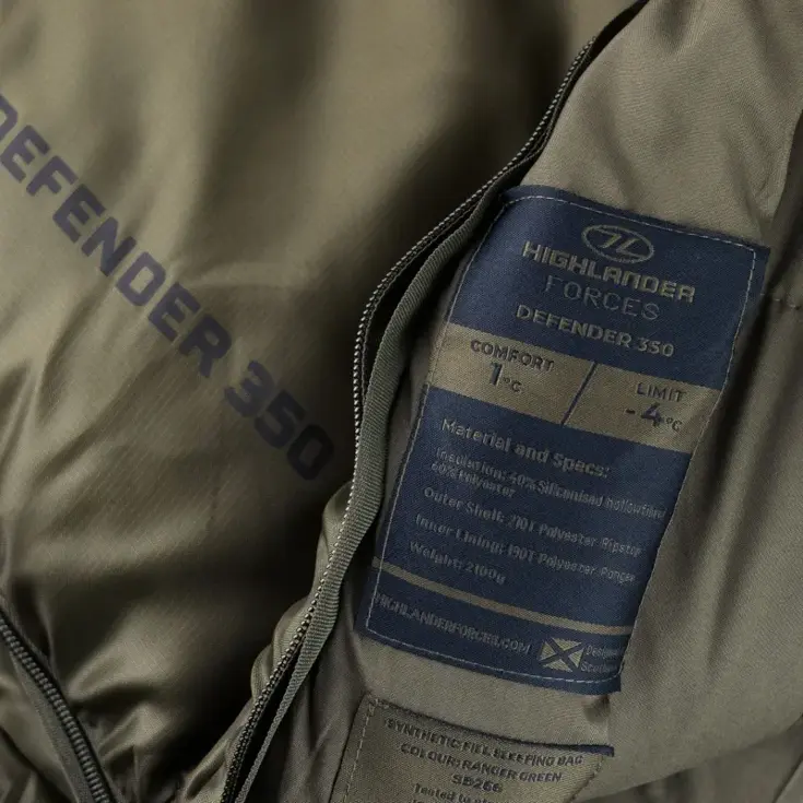Highlander Forces mummyslaapzak Defender 350