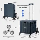 Packaway Boodschappenkrat - Trapwielen