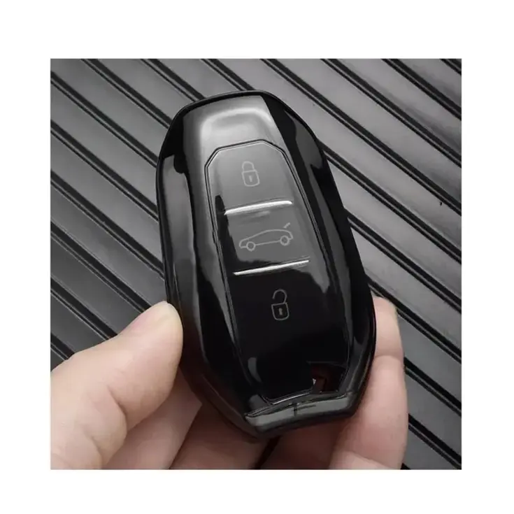 TPU Sleutelhoesje voor Peugeot clear 157