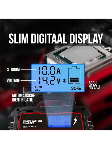 Industriele Acculader 12/24V - 5/10/25A
