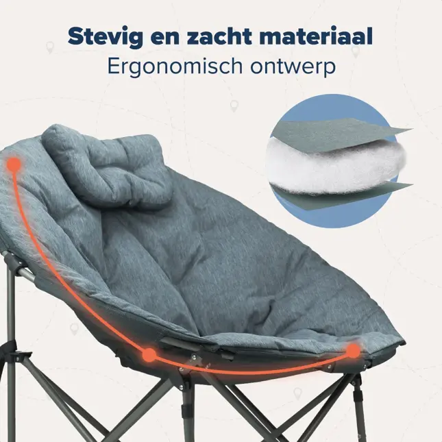 TRVLMORE Campingstoel XL