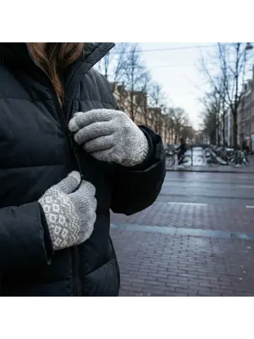 Touchscreen Handschoenen Winter - Grijs