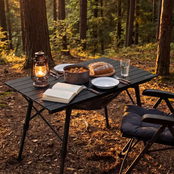 Campingtafel – 90x52x71 cm – Inklapbaar