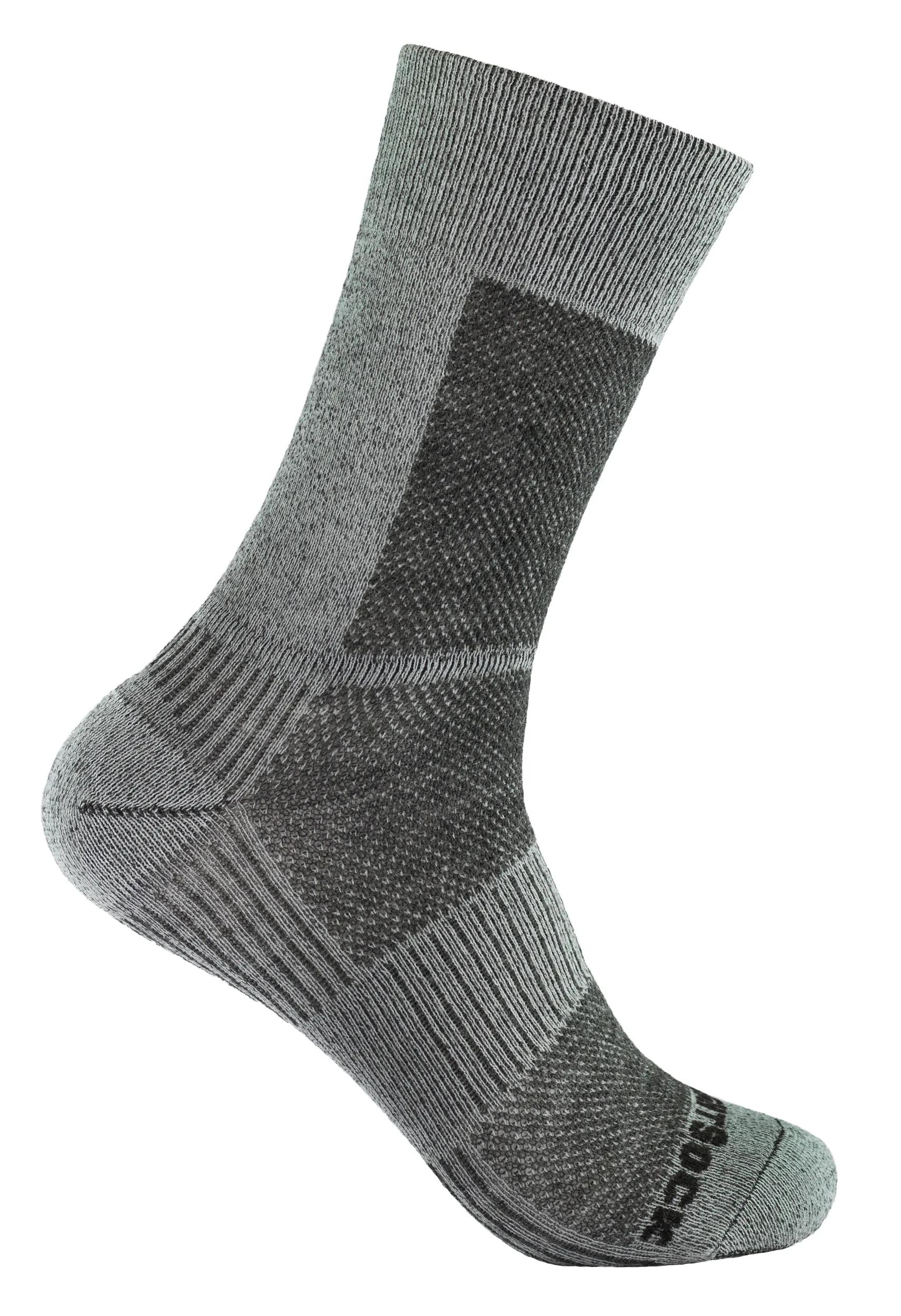 Wrightsock  Coolmesh Merino Crew  sokken  Gray-Dark_gray