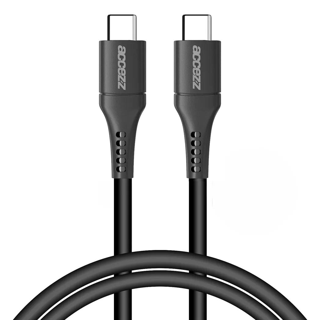 Accezz  USB-C naar USB-C kabel 1 meter  Zwart main product image