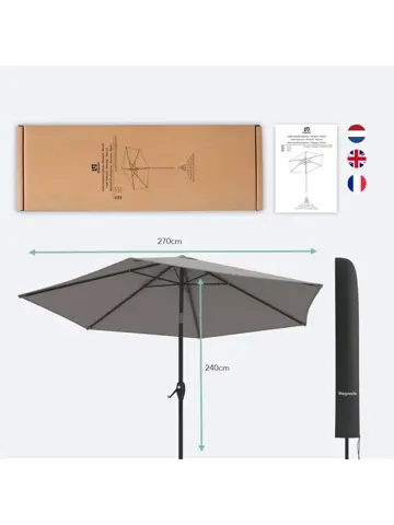 LifeGoods Parasol - 270 cm