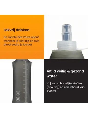 Soft Flask 500 ML - Drinkfles Hardlopen - Bidon
