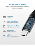 Charge - USB-C Kabel - 100W snelladen
