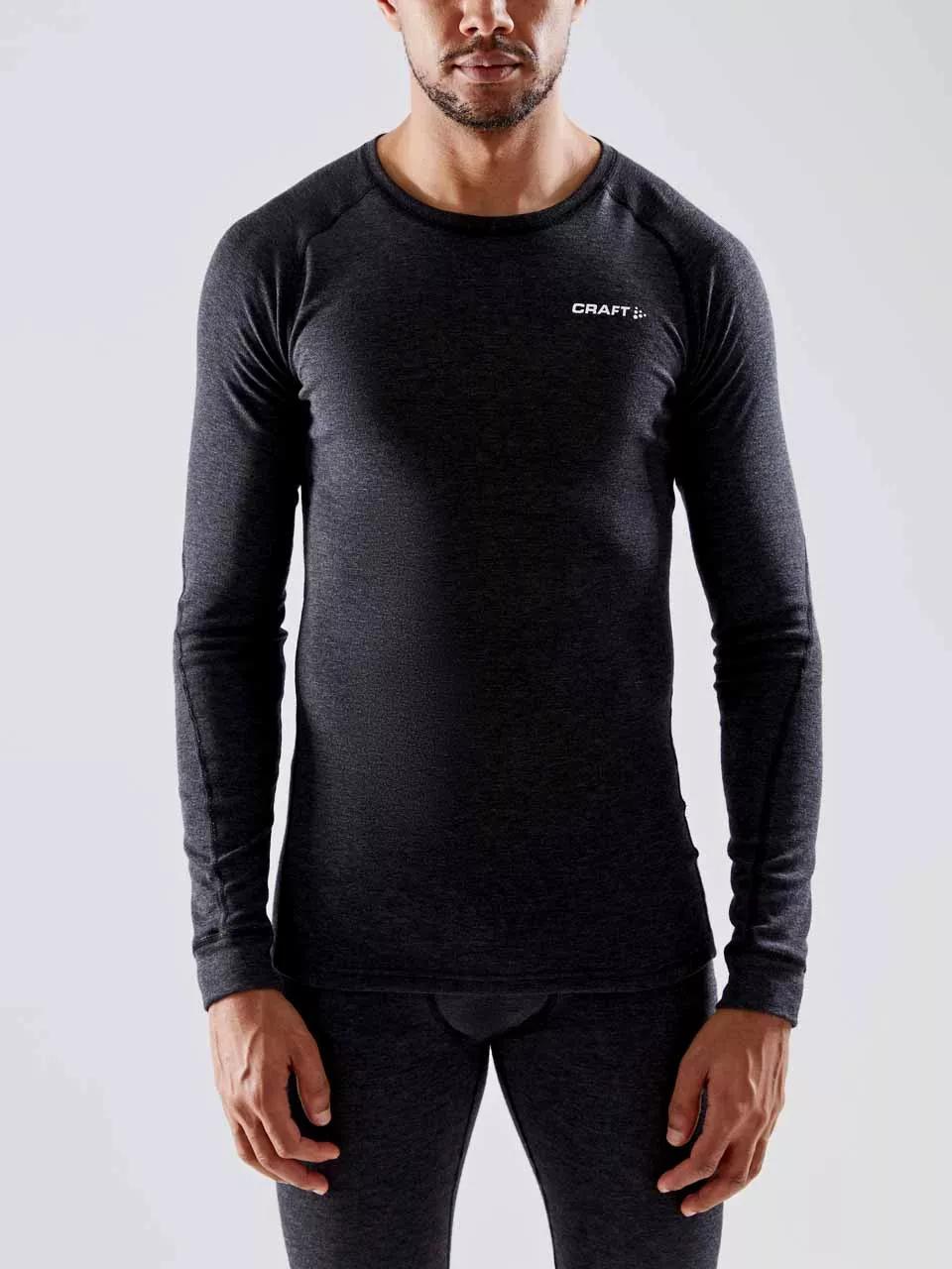 Craft Core Wool Merino LS  Thermoshirt heren  Zwart   S main product image