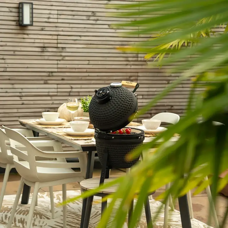 Kamado 13 inch Classic mat black Patton