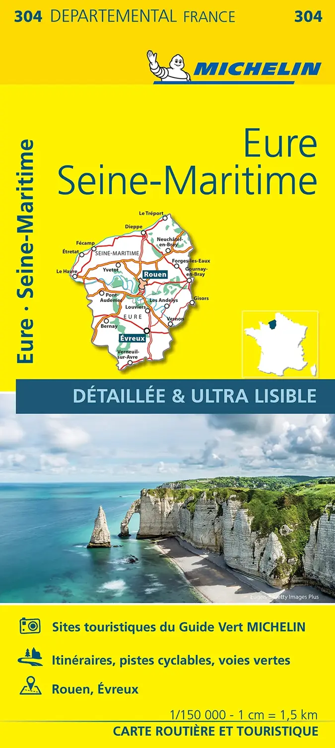 Michelin Local Wegenkaart 304 Eure - Seine