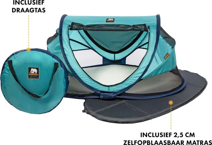 Peuter luxe campingbedje - Zelfopblaasbare matras