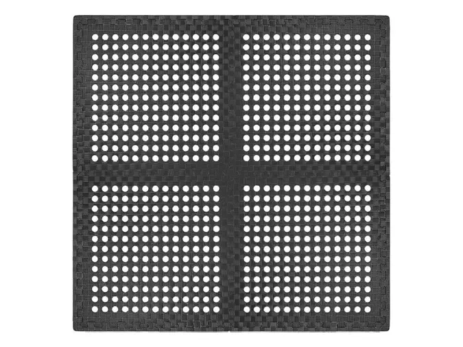 ProPlus Tenttapijttegels - Zwart - 4 stuks