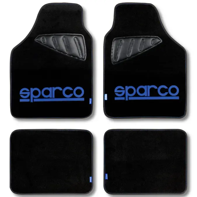 Automatten set Sparco - Stof - Blauw