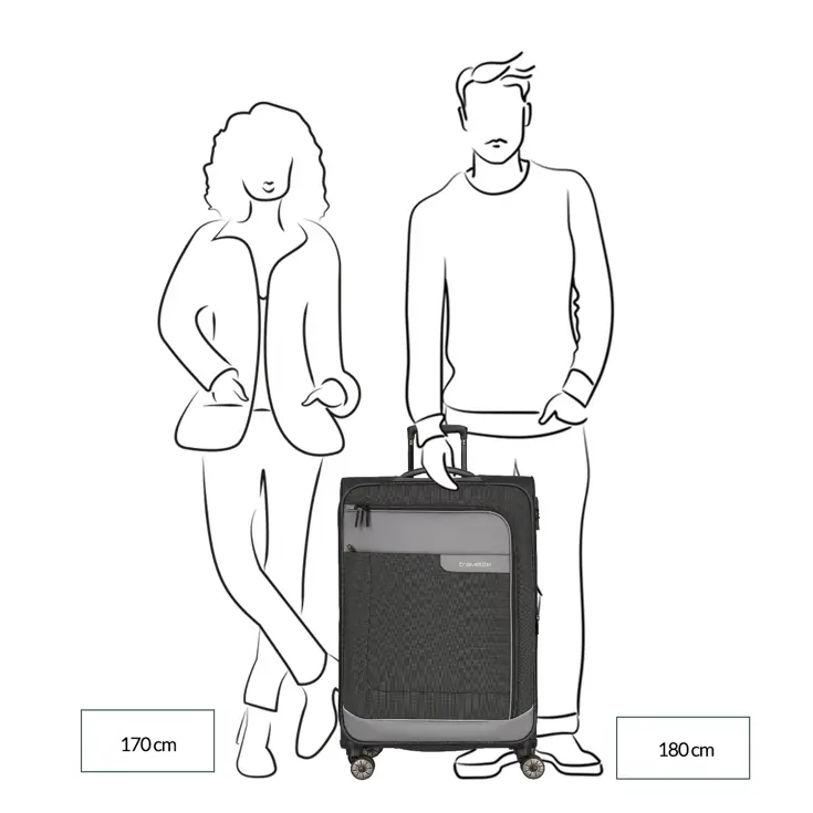 Viia 4 Wheel Trolley L Expandable  | 94 L