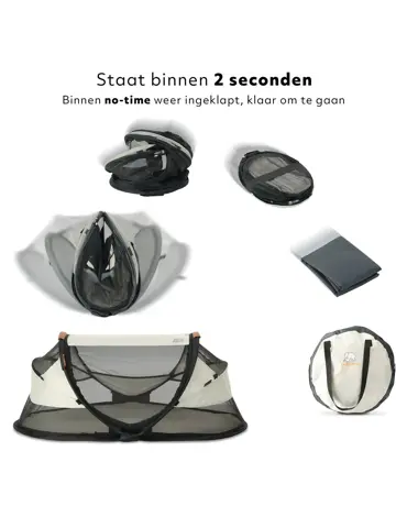 Baby luxe campingbedje - Zelfopblaasbare matras