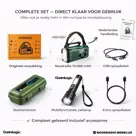 Noodradio 10.000mAh Groen + Tactical Zoom Zaklamp