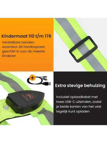 Hardloopvest met Verlichting voor Kinderen