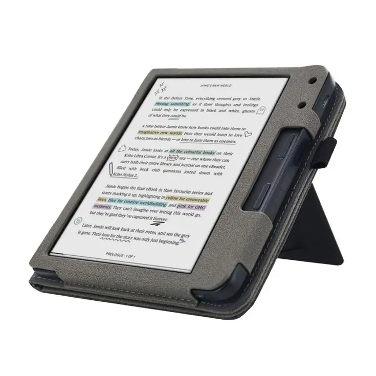 Ereader Hoesje - Luxe strap Case Kobo Libra Colour