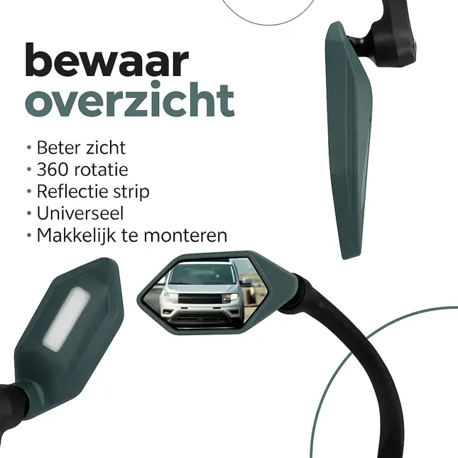 Craved Fietsspiegel Deluxe Verstelbaar