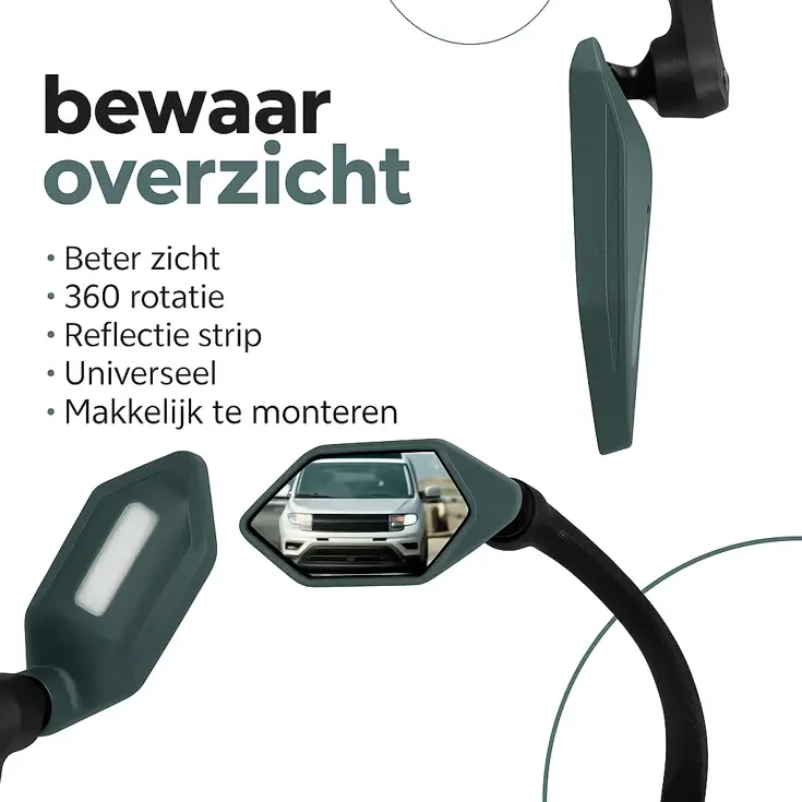 Craved Fietsspiegel Deluxe Verstelbaar