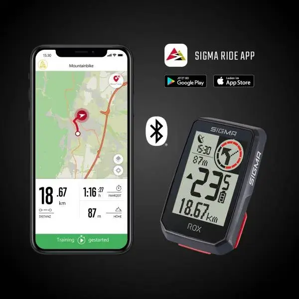 Sigma fietscomp. ROX 2.0 GPS Black Top mount