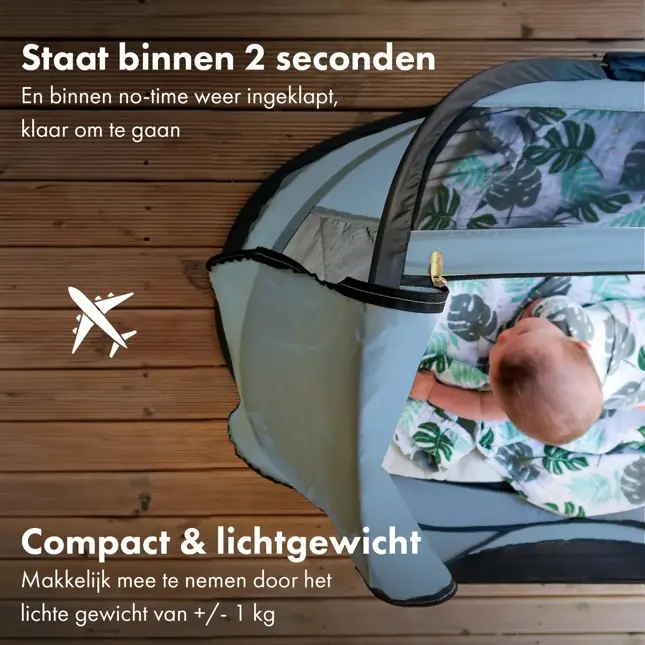 BabyBox Campingbedje - baby tentje - 50% UV