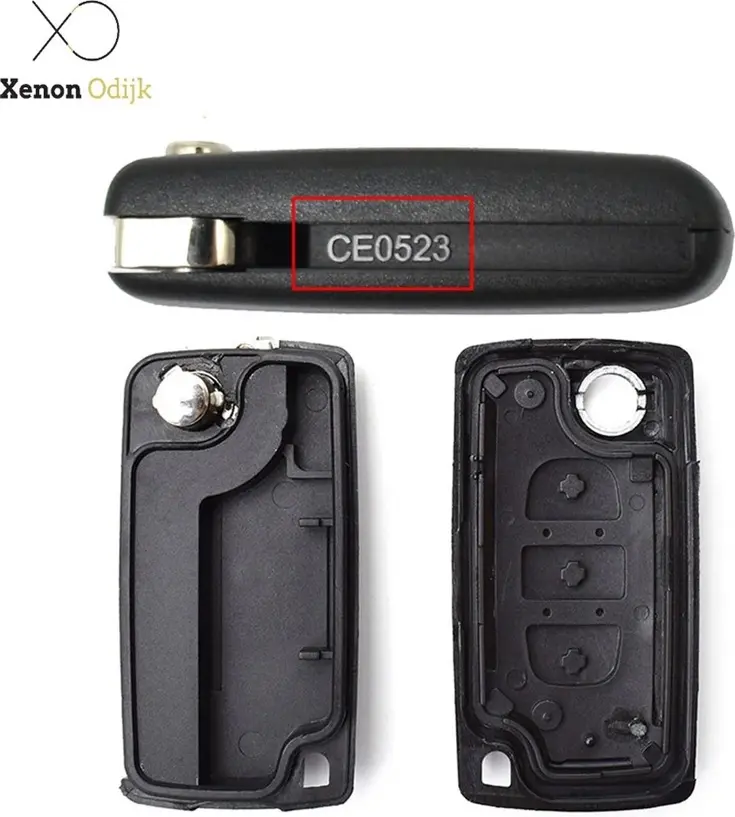 Sleutelbehuizing voor Citroen/Peugeot/Fiat