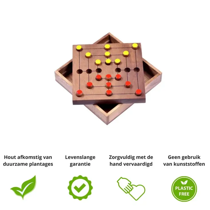 Mill – Houten Strategisch Denkspel
