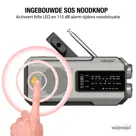 Noodradio Solar Powerbank Opwindbaar