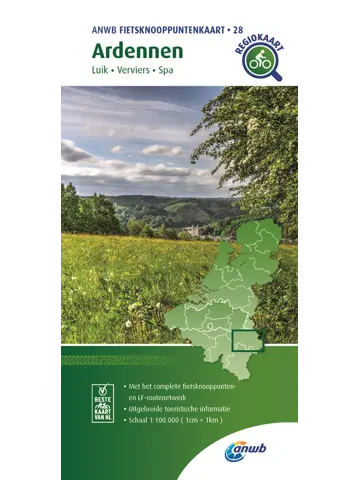 ANWB Knooppuntenkaart 28 Ardennen