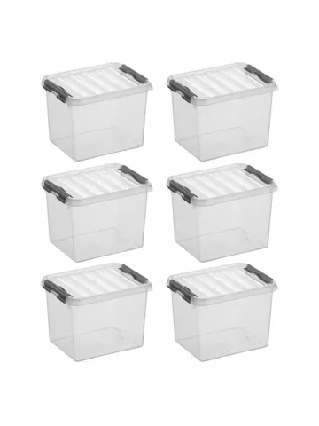Q-line - Opbergbox - 3L - 6-delig