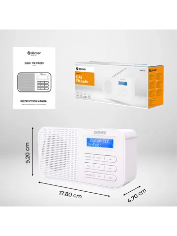 DAB42B  DAB+/FM Radio Wekkerfunctie