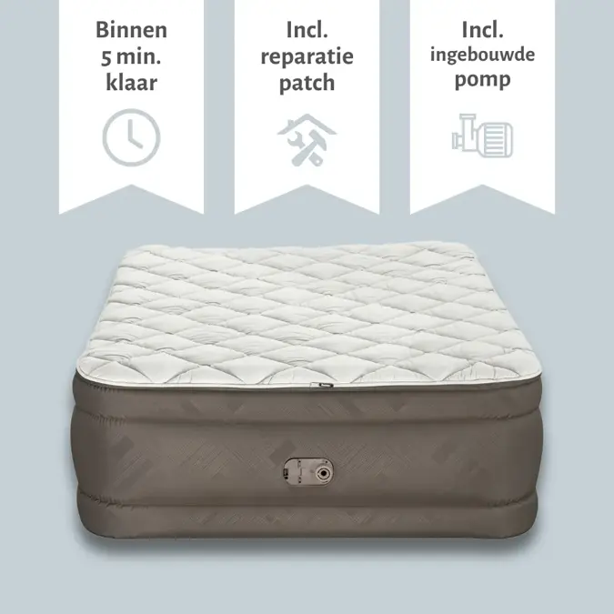 Luchtbed - Bestway - 2P - 152x203 cm + pomp