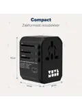 Wereldstekker Universeel – USB C/A