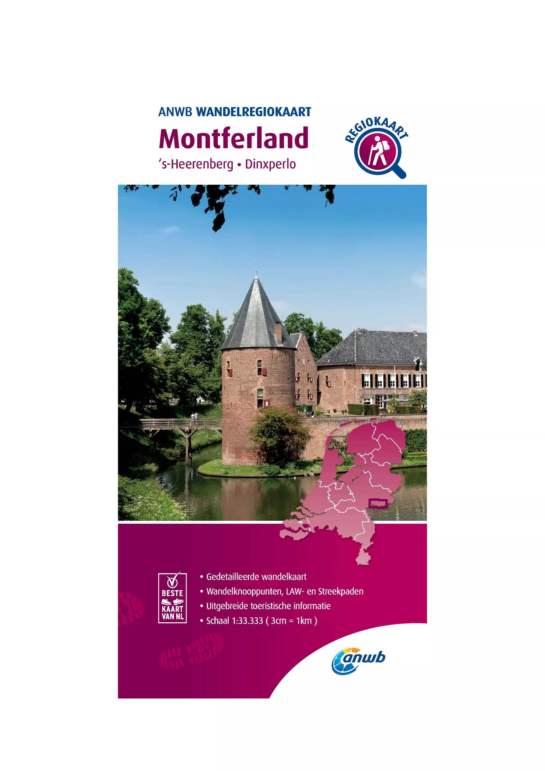 ANWB  Wandelkaart Montferland main product image