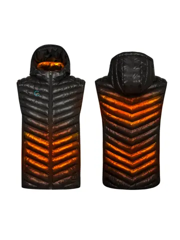 Høgge Verwarmde Heren Bodywarmer Gløde Zwart