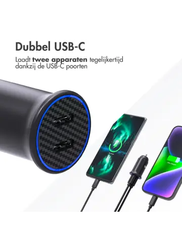 Autolader - 2x USB-C 30W