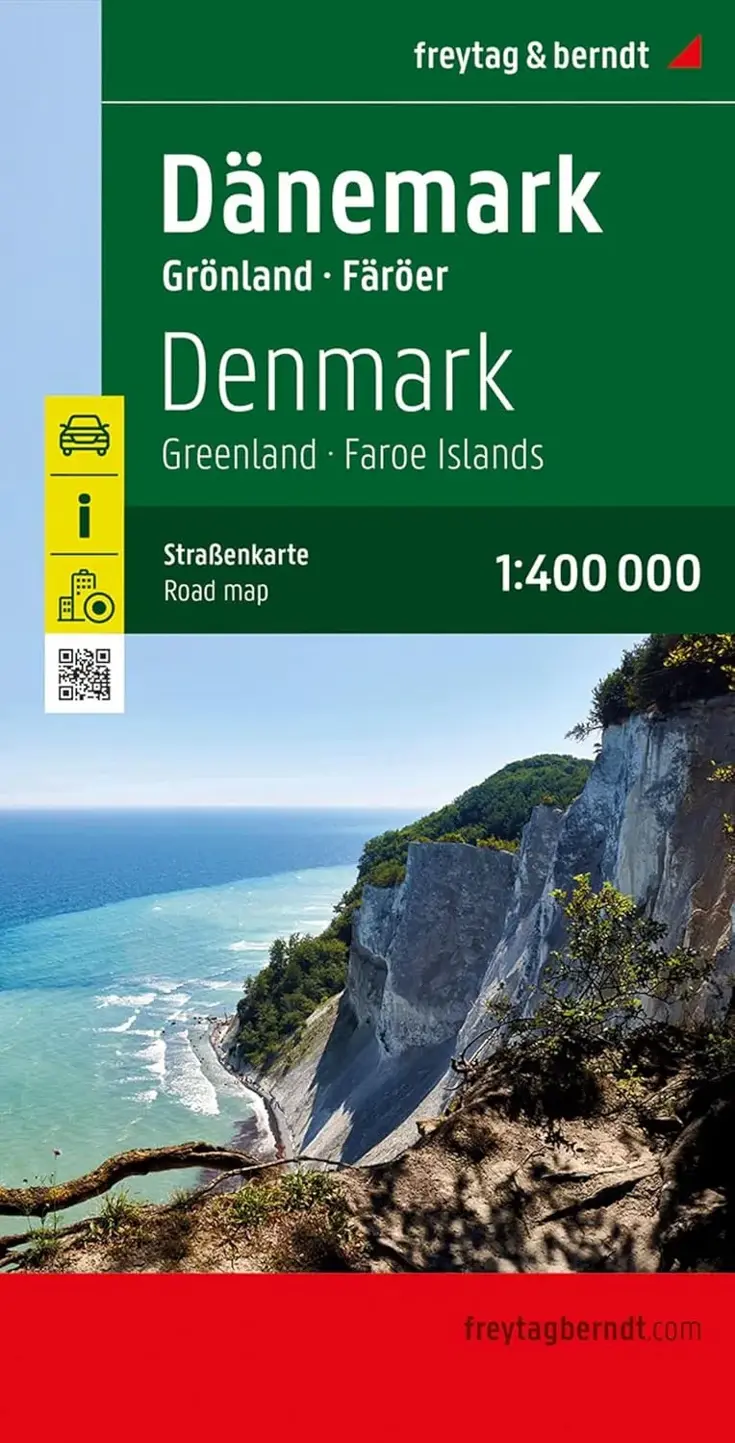 Wegenkaart Denemarken