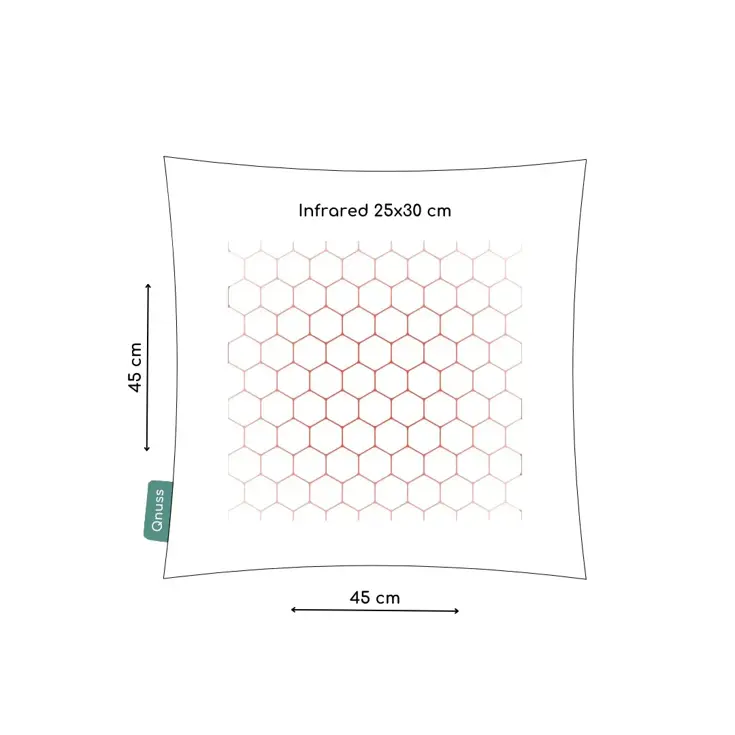 Qnuss Warmtekussen Ribstof 45x45