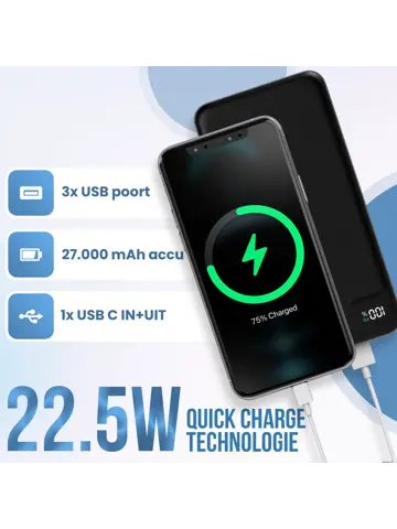 Powerbank 27.000mAh