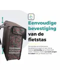 Voltano Dubbele Fietstas Floral Elegance