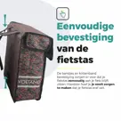 Voltano Dubbele Fietstas Floral Elegance