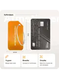 Aluminium Bagagelabel – 2 stuks – Oranje