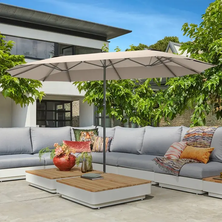 LifeGoods Dubbele Parasol – 270x460cm